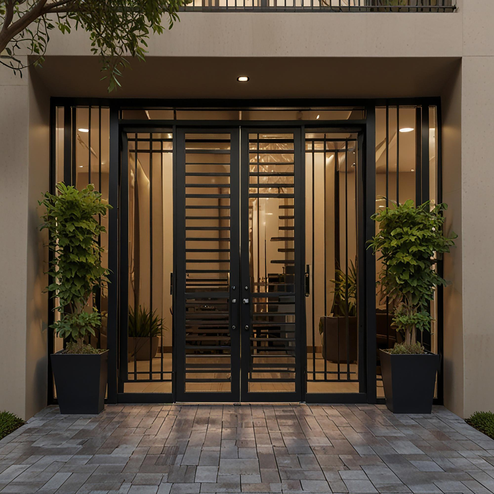 porte aluminium moderne