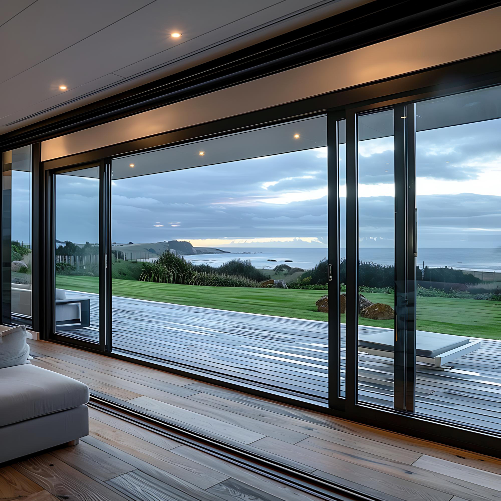 chassis coulissants en aluminium design minimaliste